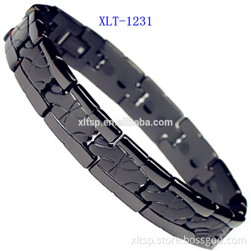 Colorful stainless steel bracelet bio energy titanium bracelet for men